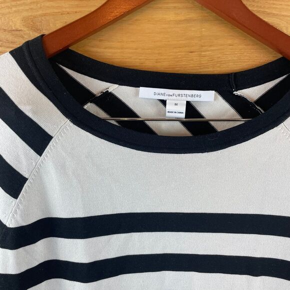 Diane Von Furstenberg Blockstripe Sweater Dress - Picture 3 of 7